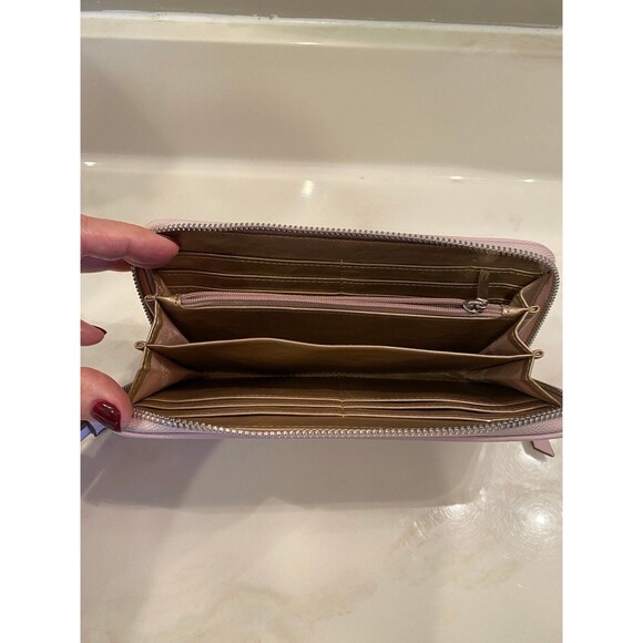 Anne Klein NWOT Lavender Pink Purple Wallet Clutch Wristlet 12 Credit Card Slots - Picture 8 of 12